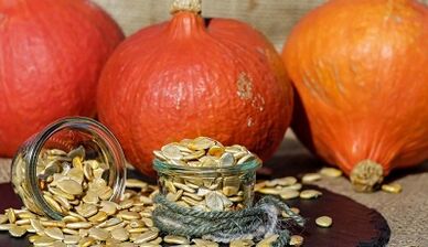 Semillas de calabaza para el tratamiento de la prostatitis