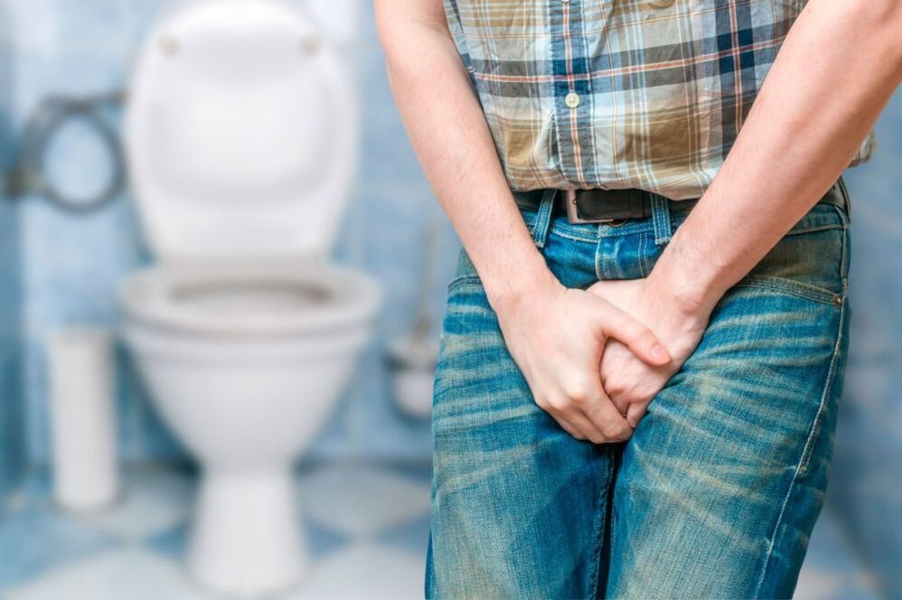 Prostatitis en un hombre, acompañada de dolor en la ingle y el perineo. 